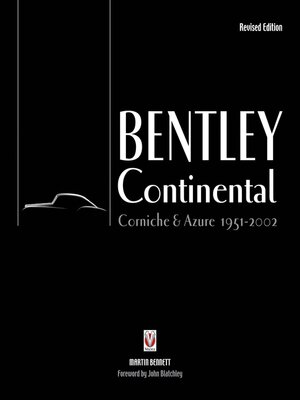 cover image of Bentley Continental, Corniche & Azure 1951-2002